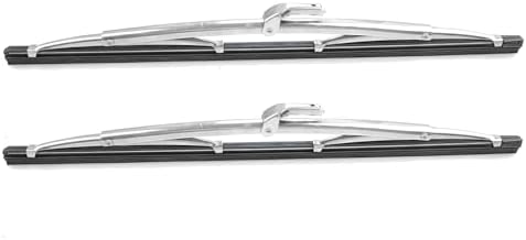 16" Classic Stainless Steel Wiper Blades(Set of 2) for 40s-80s Classic Cars