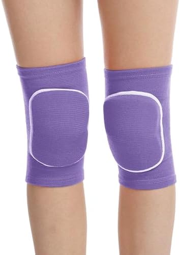 JUMISEE Kids Knee Pad, Anti-Slip Padded Sponge Knee Brace Breathable Flexible Elastic Knee Support for Football Volleyball Dance Skating Basketball Sports