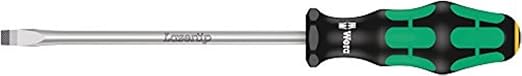 Wera 05007635001 Kraftform Plus 334 Slotted Screwdriver, Lasertip, 7mm Head, 6" Blade Length
