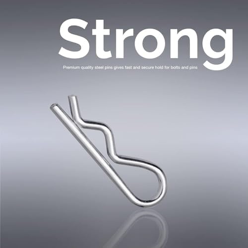 Neiko 50457A Cotter Pin Assortment Kit, 150 Piece Zinc Plated Steel Clips, Small Cotter Pins for Use on Hitch Pin Lock System, Assorted Cotter Pins, Hair Pin Assortment Kit, R Clips