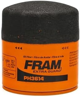 FRAM EG+ PH3614P 10K Mile Change Automotive Replacement Interval Spin-On Engine Oil Filter for Select Vehicle Model Years, Vehicle Engine Protection Oil Filter for Everyday Drivers