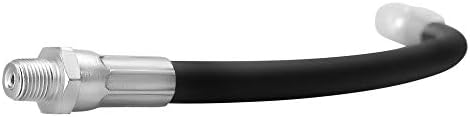 PROLUBE 12-inch Heavy Duty Grease Gun Hose with 4-Jaw Coupler| 1/8” NPT Thread | for use with Hand Operated Grease Guns | 5,800 PSI Working Pressure (43750)