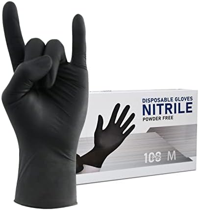 Wostar Nitrile Disposable Gloves Powder & Latex Free 4mil Touch Screen Disposable Non-Sterile Nitrile Exam Gloves