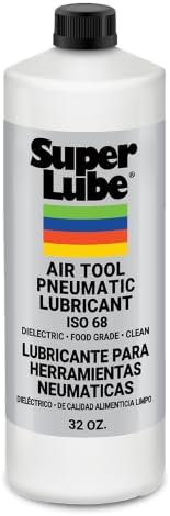 Super Lube Air Tool Pneumatic Lubricant - Long-Lasting Lubrication for Tool Repair - Moisture Resistant - NSF Food Grade - Eliminates Rust & Corrosion - Translucent - Bottle - 1 qt (12032)
