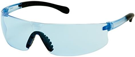 Pyramex Provoq Safety Eyewear Blue Mirror Lens Black Temples
