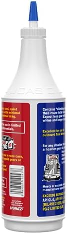 Lucas Oil 80W-90 Heavy Duty Gear Oil - 1 Quart (Pack of 2) for High Performance and Heavy-Duty Applications