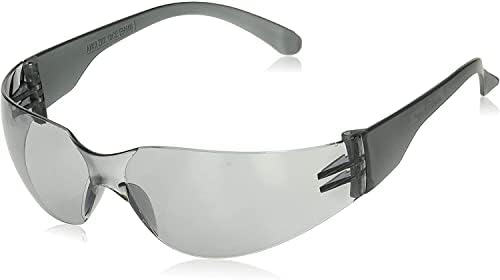 BISON LIFE Gray Safety Glasses for Men & Women, Bulk, ANSI Z87.1, 12 Pack