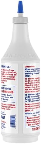 Lucas Oil 10011-PK12 Power Steering Stop Leak - 1 Quart (Pack of 12)