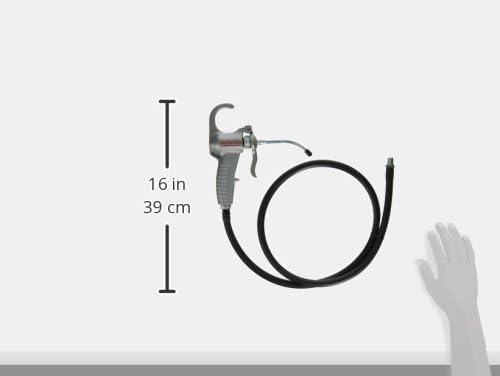 RIDGID 72327 418 Oiler Gun, All-Weather Pipe Threading Oiler Gun with Simple 2-Finger Trigger Design, heavy-duty 1-Gallon Capacity Reservoir and Handy 54-Foot Hose,Silver,Small
