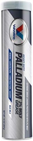 Valvoline Palladium #2 3% Moly, Heavy Duty (HD) Grease 14.1 OZ Cartridge, Case of 10