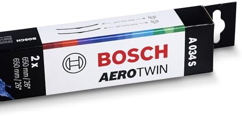 BOSCH 3397009034 AeroTwin Wiper Blades - Set of 2 (26"& 26") Side Lock 22mm