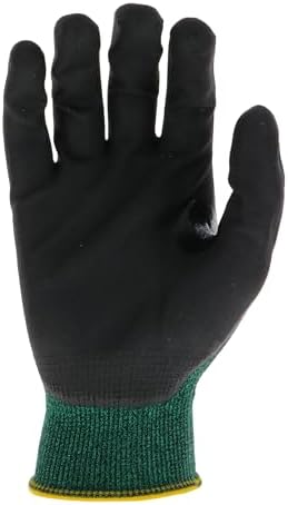 ATG 34-8743/M Maxiflex Cut, Green Engineered Yarn Shell, Blk Nitrile Microfoam Grip, (Pack of 3)