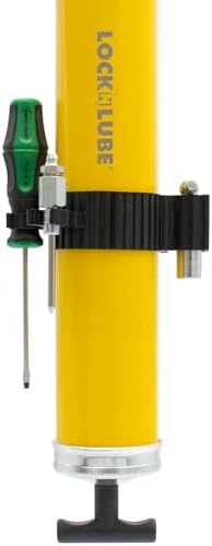 LockNLube Grease Gun Barrel Toolbelt with 3 Essential Greasing Tools – Screwdriver, Simple 90° Adapter, Narrow Needle Adapter