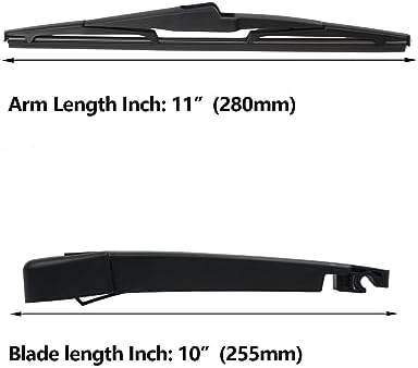 Replacement for Kia Sportage 2017-2023 Rear Windshield Wiper Arm Blade Set, Premium All-Season Original Equipment Replacement for My Car