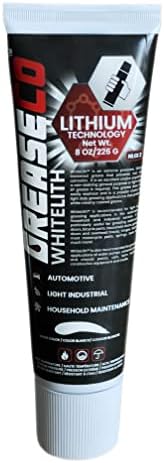 White Lithium Squeeze Tube | Automotive Greases & Lubricants | Grease for Garage Door, Sliding Door, Hinge, Elliptical, Trailer | Hitch Ball Lubricant | NLGI 2 | 8oz | WhiteLith