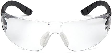 Pyramex Endeavor Plus Safety Glass Black/Gray Frame With Foam Padding Clear H2MAX Anti-fog Lens