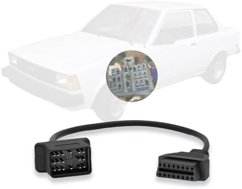 OBD Adapter for Toyota 17 Pin OBD1 to 16 Pin OBD2 Diagnostic Cable