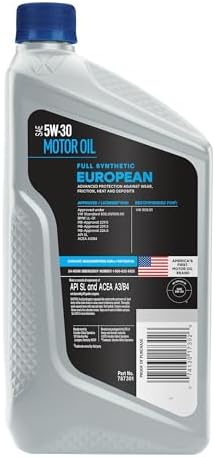 Valvoline European Vehicle Full Synthetic SAE 5W-30 Motor Oil 1 QT