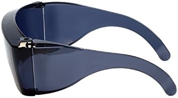 Calabria 3000 Fitover Safety Glasses with Uni-Lens – [Smoke] Wrap Around Eye Protection | Anti-Fog Scratch Resistant | Protective Eyewear