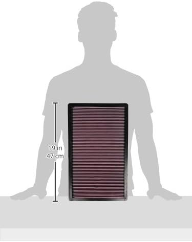 K&N High-Flow Original Lifetime Engine Air Filter: Increase Power: Premium, Washable: Compatible with 1990-1996 Chevrolet/Pontiac: Corvette, ZR1, Firebird, 33-2035