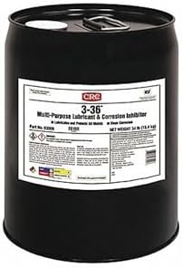 CRC 3-36 Multipurpose Lubricant & Corrosion Inhibitor 03005 – 5 Gallon, Corrosion Protectant w/ Petroleum Base for Metal Equipment