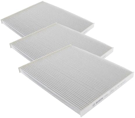 BOSCH P3951WS Workshop Cabin Air Filter - Compatible with Select Ford Edge, Fusion, Police Responder Hybrid, SSV Plug-In Hybrid; Lincoln Continental; MKX, MKZ (Pack of 3)