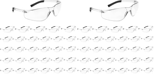 Salfboy 60 Pack Clear Safety Glasses Bulk Ansi Z87.1 Eye Protection Glasses