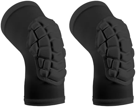 Basketball knee pads, compression leg covers for teenagers and adults, wrestling knee pads, football volleyball, pickleball, weightlifting knee pads (1 pair) (Short black, X-Small)