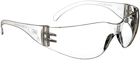3M Safety Glasses, Virtua, Clear Lens, Clear Frame, ANSI Z87