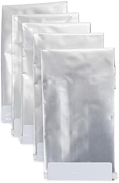 Camco Replacement Grease Storage Bags - Easily Contain and Dispose Used Cooking Grease, Foil Lined Bags Seal in Odor, Prevent Drain Clogs - 5 Pack (42285), White