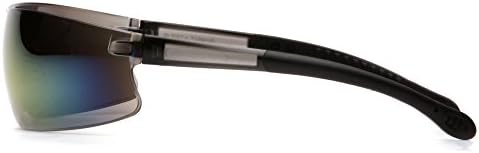 Pyramex Provoq Safety Eyewear Blue Mirror Lens Black Temples