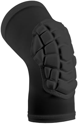 Basketball knee pads, compression leg covers for teenagers and adults, wrestling knee pads, football volleyball, pickleball, weightlifting knee pads (1 black short knee pad, X-Small)