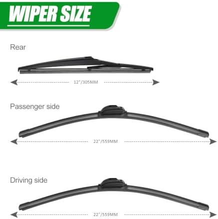 Windshield Wiper Blades compatible with Chevy Tahoe Suburban 1500 2500
