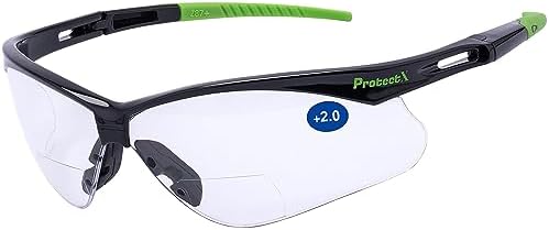ProtectX Classic Safety Glasses, Anti-Fog Scratch Resistant Lenses