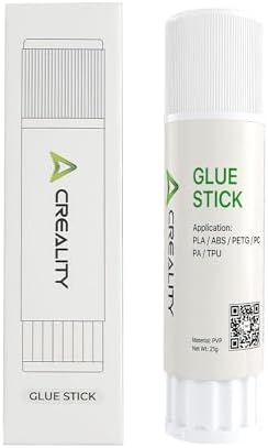 Creality 3D Printer Glue Sticks PVP Solid Glue Sticks for 3D Printing Hot Bed Build Plate, Enhanced Adhesion Reduces Warping for Filament, 3D Printer Adhesive for PLA/ABS/PETG/PC/PA/TPU, 1 Pack