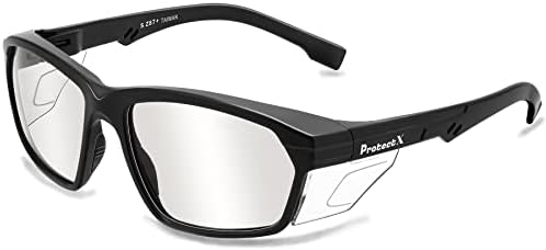 ProtectX Classic Safety Glasses, Anti-Fog Scratch Resistant Lenses
