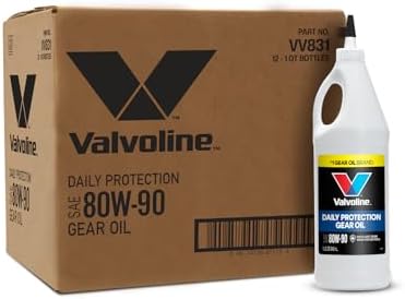Valvoline High Performance SAE 80W-90 Gear Oil 1 QT, Case of 12