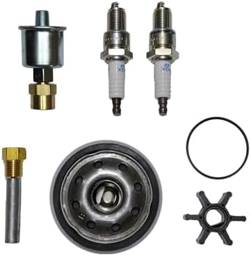 SCP-K2 Maintenance Service Kit With Spark Plugs and Fuel Filter For Kohler Marine Generator Models 4EF 5E 6EF 7.3E