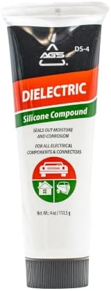 AGS Dielectric Silicone Grease Compound for All Electrical Components and Connectors, 4oz Tube, Dielectric Grease, Versatile Applications, Spark Plugs, Ignition Modules and Coils