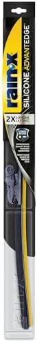 Rain-X Silicone AdvantEdge Wiper Blade 17" Windshield Wiper Blades Replacement, All-Weather Performance Lasts 2X Longer, Premium Beam, Installock Adapter for Easy Fit (Pack of 1)