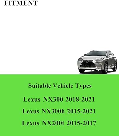 3 Wipers Replacement for Lexus NX300 2018-2021, NX200t 2015-2017