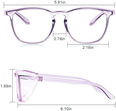 Safety Glasses Goggles for Women Girls Anti Fog Protective Eyewear Glasses