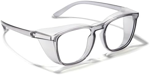 LianSan Oversize Anti-Fog Safety Glasses for Nurses, Z87.1 Certified Goggles for Women, Square UV Protection