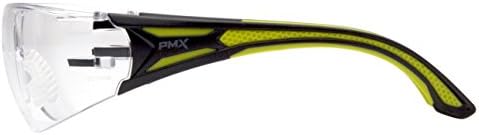 Pyramex Endeavor Plus Safety Glass Black/Gray Frame With Foam Padding Clear H2MAX Anti-fog Lens