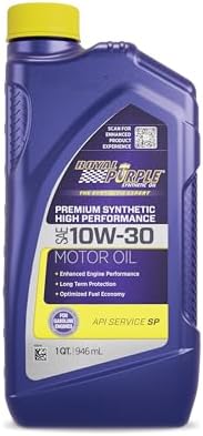 Royal Purple (06130-6PK API-Licensed Heavy Duty SAE 10W-30 High Performance Synthetic Motor Oil - 1 Quart, (Case of 6)