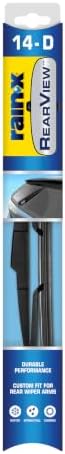 Rain-X 850024 RearView 14-D Rear Wiper Blade, 14 Inch Composite Rear Wiper Blade, Fits Snap Claw (Pack Of 1), Automotive Replacement Wiper Blades That Meet Or Exceed OEM Quality And Design Standards