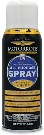 MotorKote All Purpose Spray Lubricant | Penetrates, Lubricates & Protects Metal Surfaces | 12 oz., Single