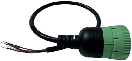Type 2 Green J1939 9 Pin to Open Cable Adapter,J1939 DIY Connector