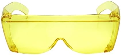 Calabria 3000 Fitover Safety Glasses with Uni-Lens – [Yellow - 3 Pack] Wrap Around Eye Protection | Anti-Fog Scratch Resistant | Protective Eyewear