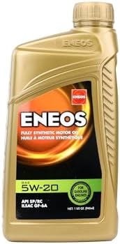 ENEOS 5W-20 Fully Synthetic Motor Oil, 1 Qt